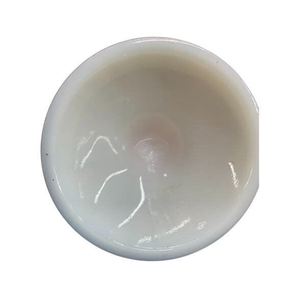 Pink & White Fenton Milk‎ Glass Candy Dish w/ Lid - Picture 4 of 4